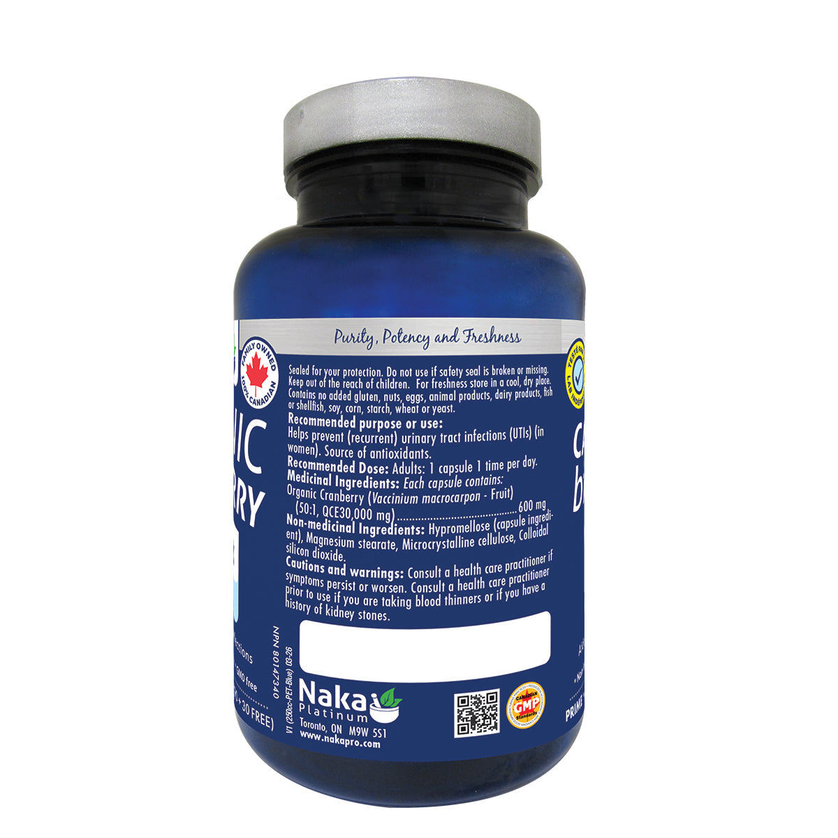 Naka Organic Cranberry - 600mg