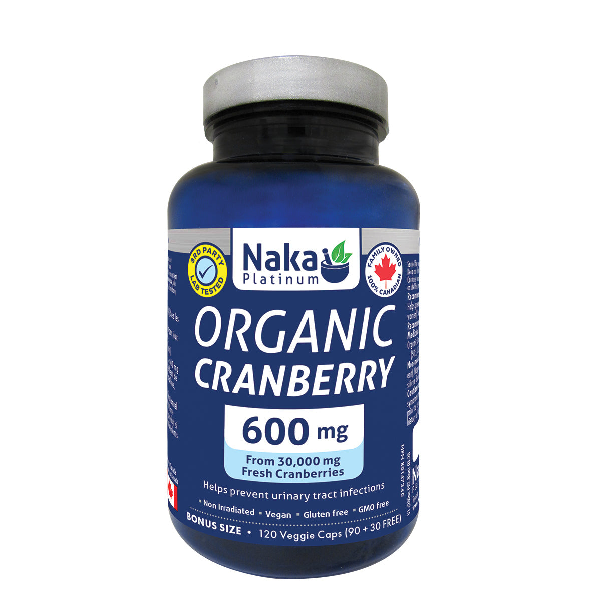 Naka Organic Cranberry - 600mg