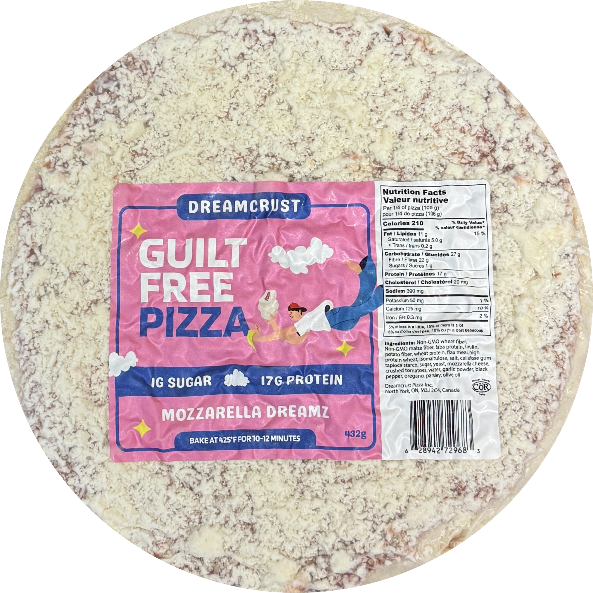 Mozzarella Dreamz Guilt-Free Pizza