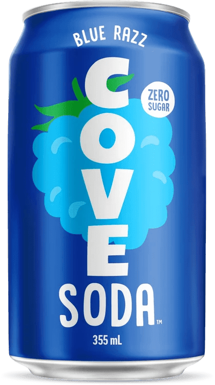 Blue Razz Probiotic Soda