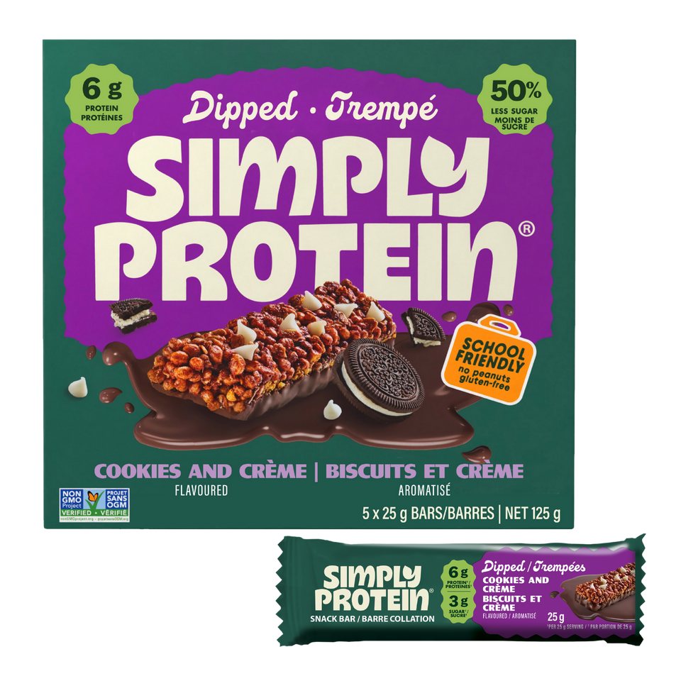 Simply Protein Cookies & Creme Dipped Bars