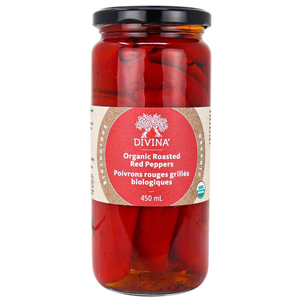 Divina Organic Roasted Red Peppers