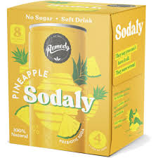 Remedy Kombucha Pineapple Sodaly Four Pack