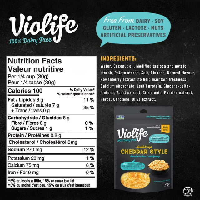 Violife Vegan Cheddar Style Shreds