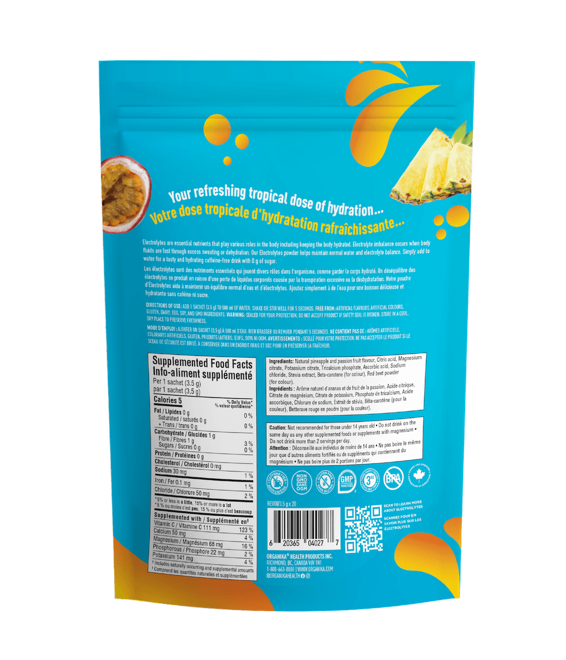 Organika Pineapple Passion Electrolytes