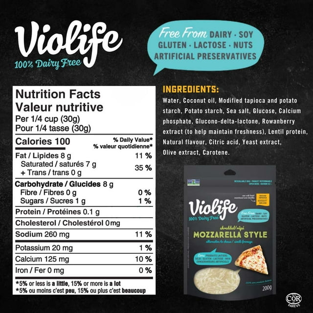 Violife Vegan Mozzarella Style Shreds