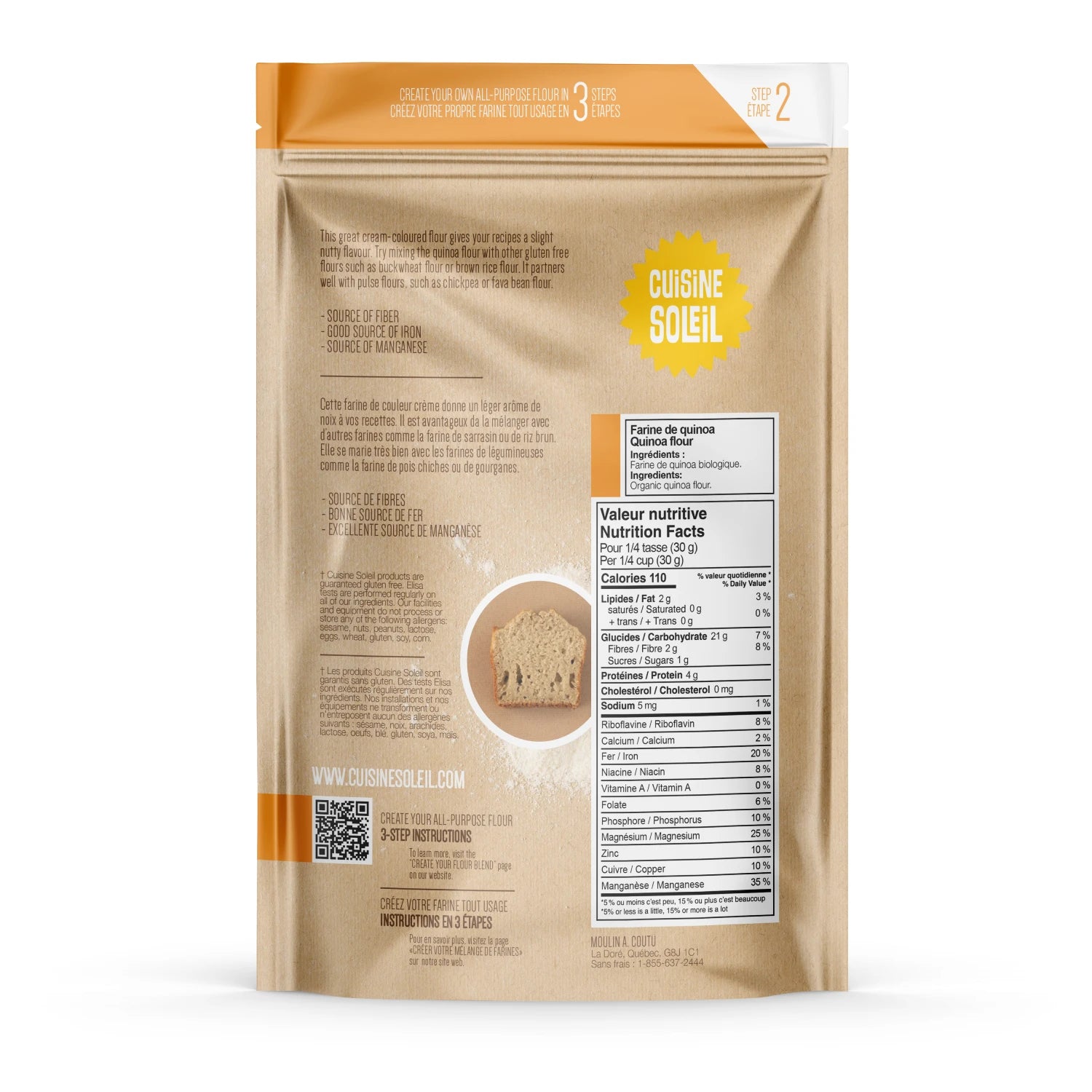 Organic Stone Ground Quinoa Flour