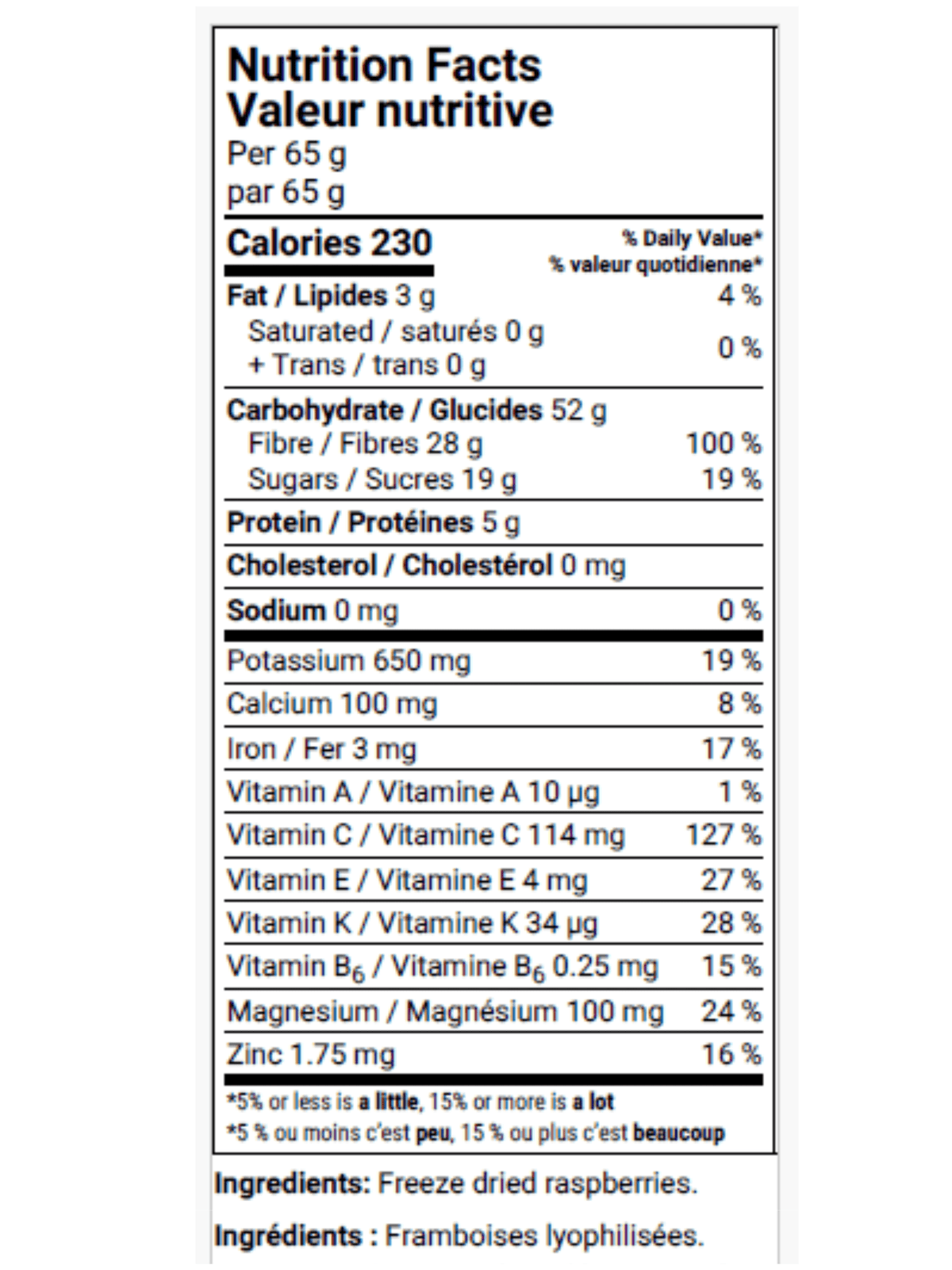 Freeze Dried Raspberries