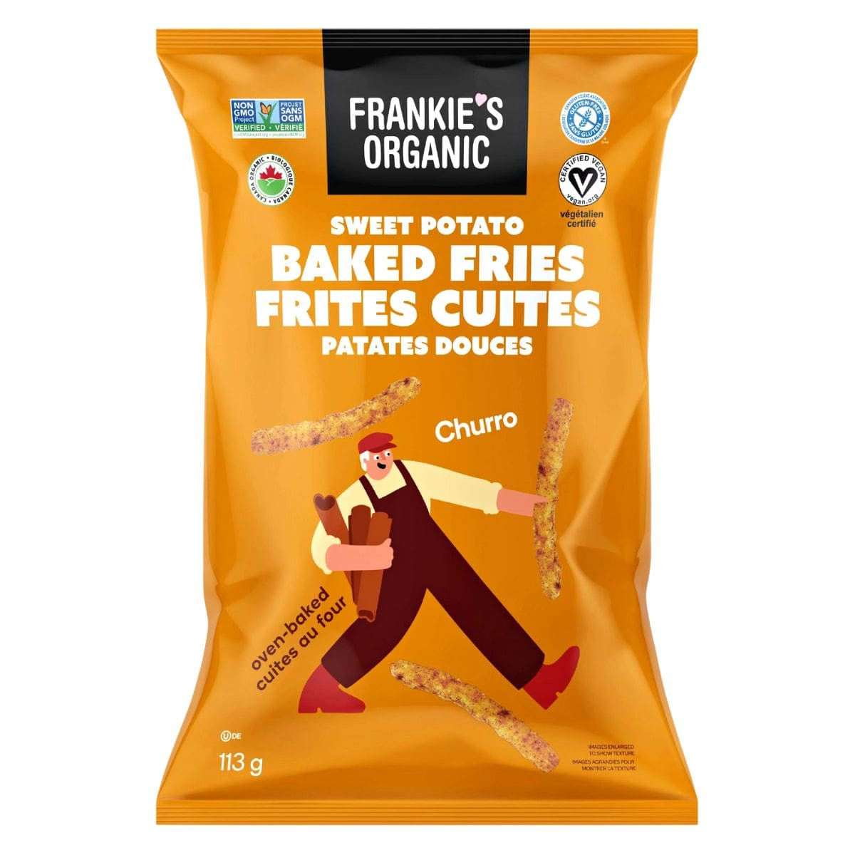 Frankie's Organic Organic Vegan Gluten-Free Churro Sweet Potato Baked Fries