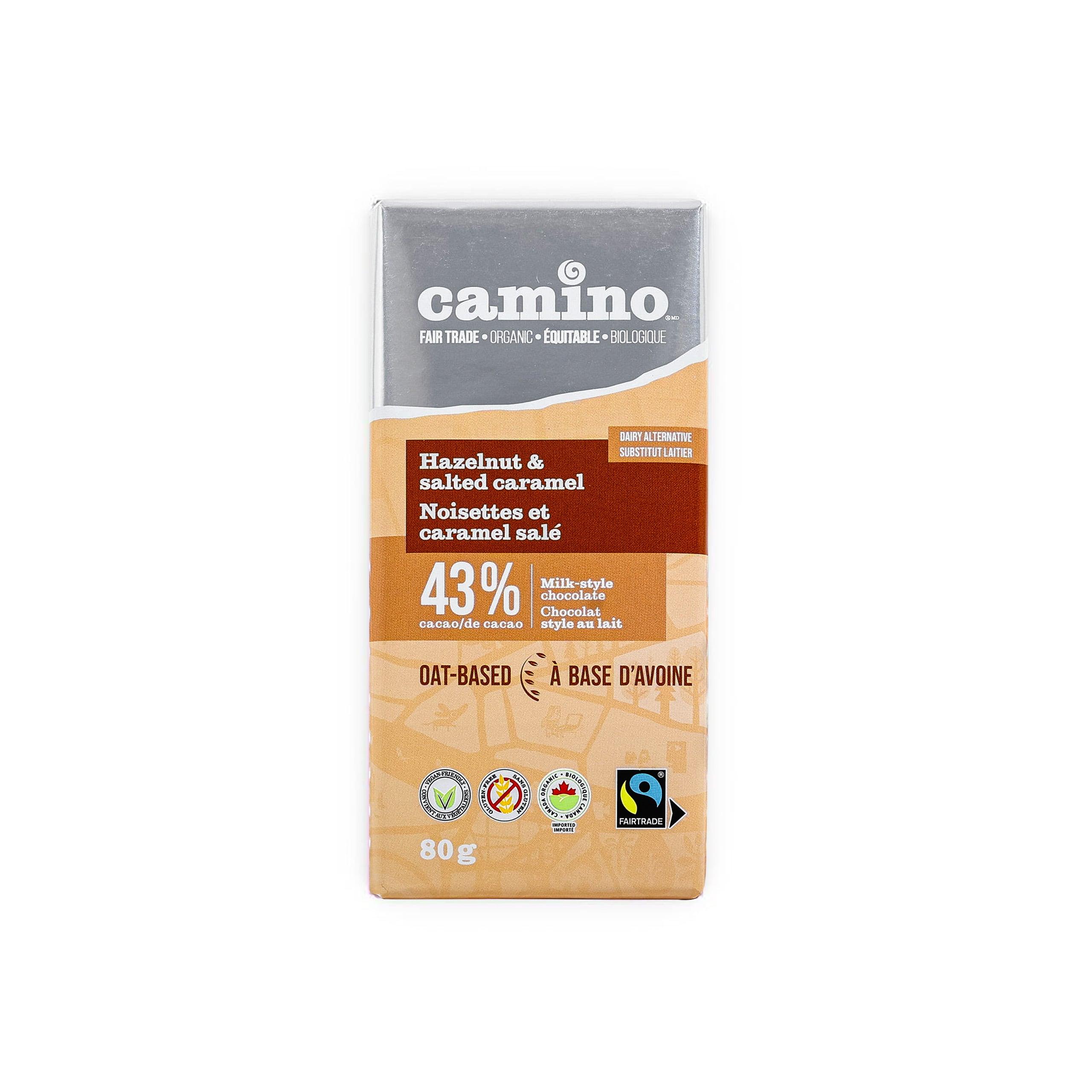 Organic Vegan 43% Hazelnut & Salted Caramel Milk Style Chocolate