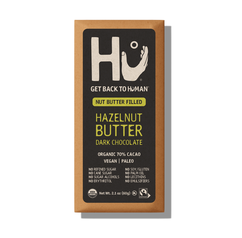 Organic Hazelnut Butter Dark Chocolate Bar
