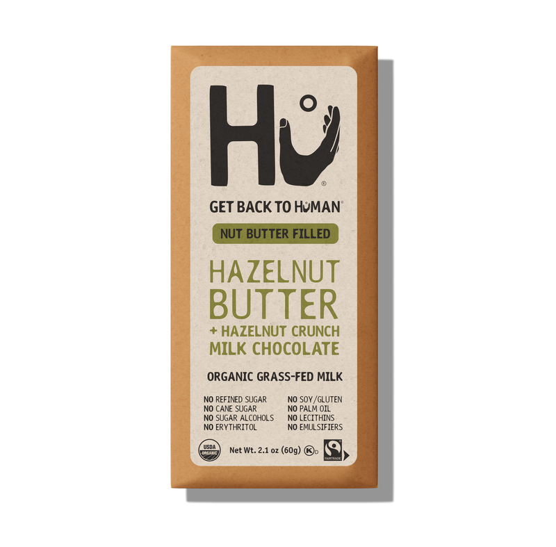 Organic Hazelnut Butter + Hazelnut Crunch Milk Chocolate Bar