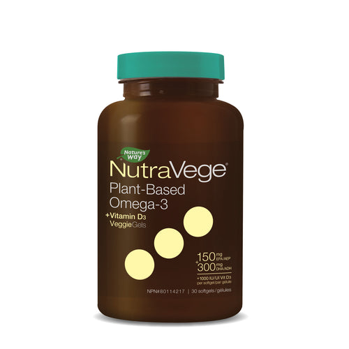 NutraVege Plant Based Omega-3 + Vitamin D3