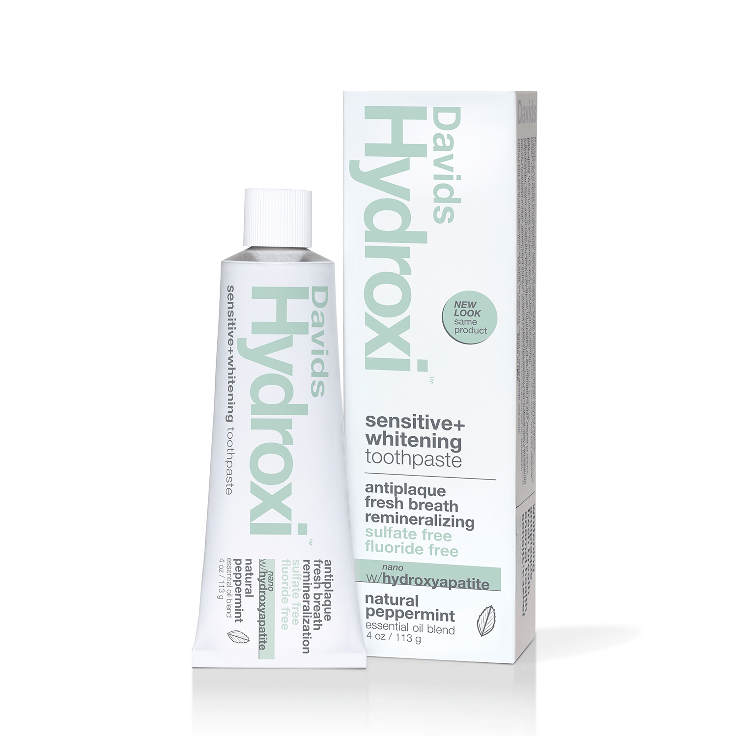 Davids Natural Toothpaste Natural Peppermint Davids Hydroxi Sensitive + Whitening Toothpaste