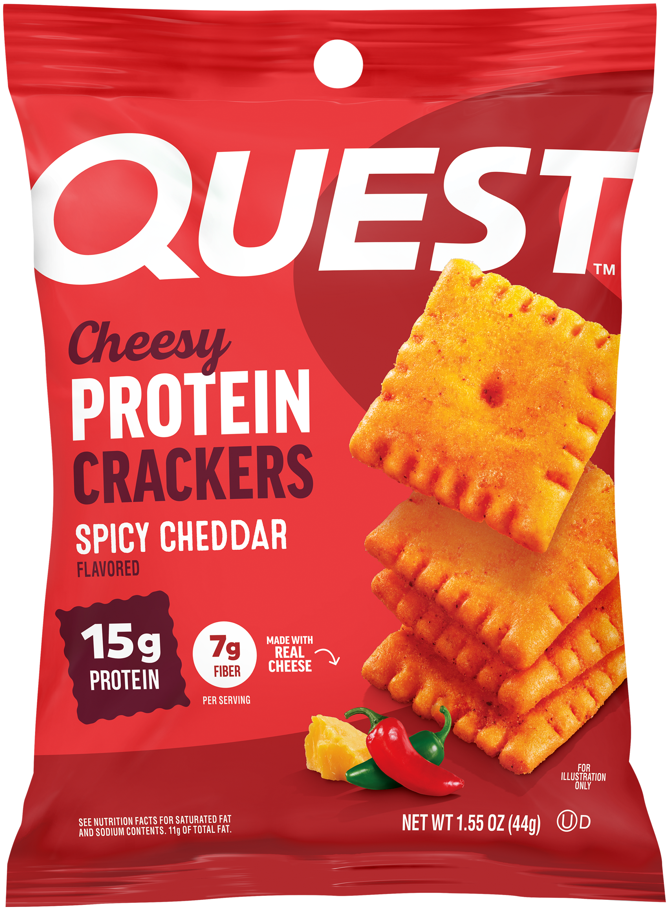 Quest Spicy Cheddar Cheesy Protein Cracker