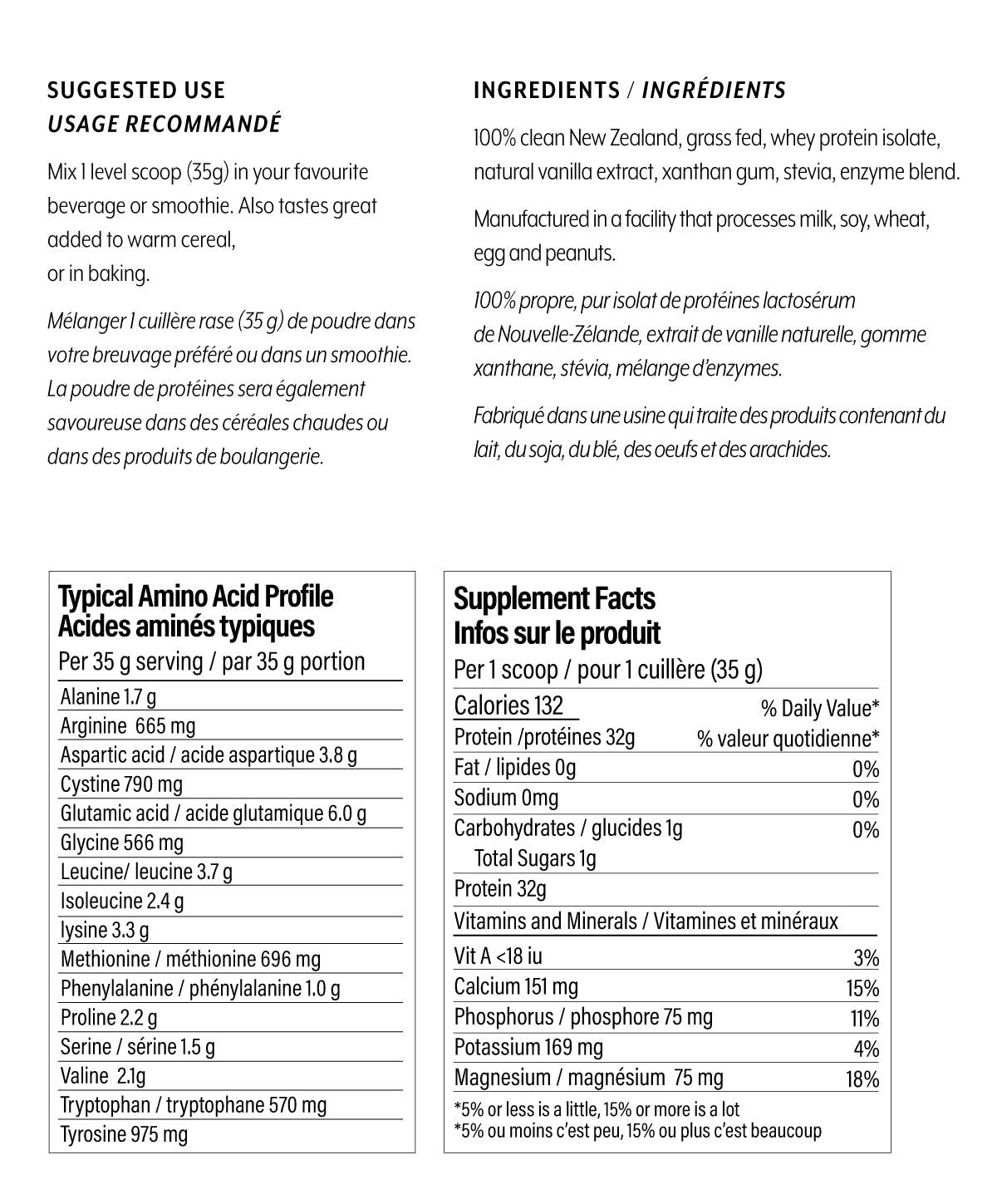 Just Clean Protein Vanilla Whey Isolate