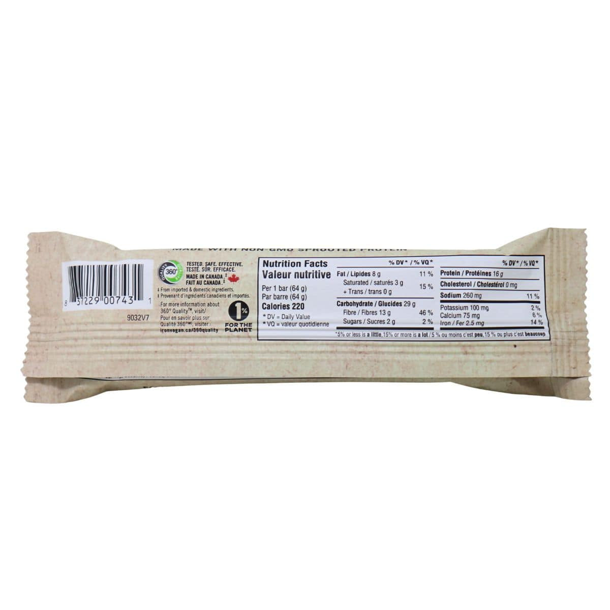 Iron Vegan Sweet And Salty Caramel Bar