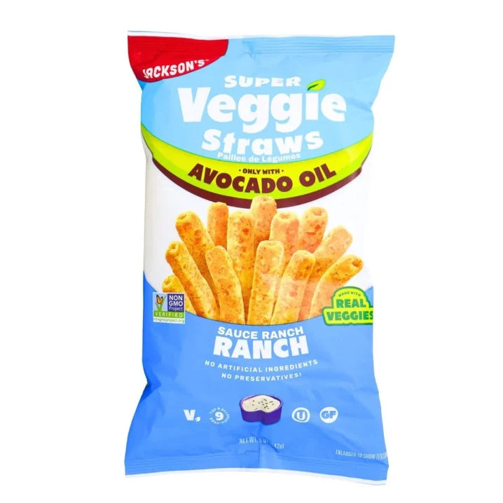 Gluten-Free Ranch Veggie Straws With Avocado Oil