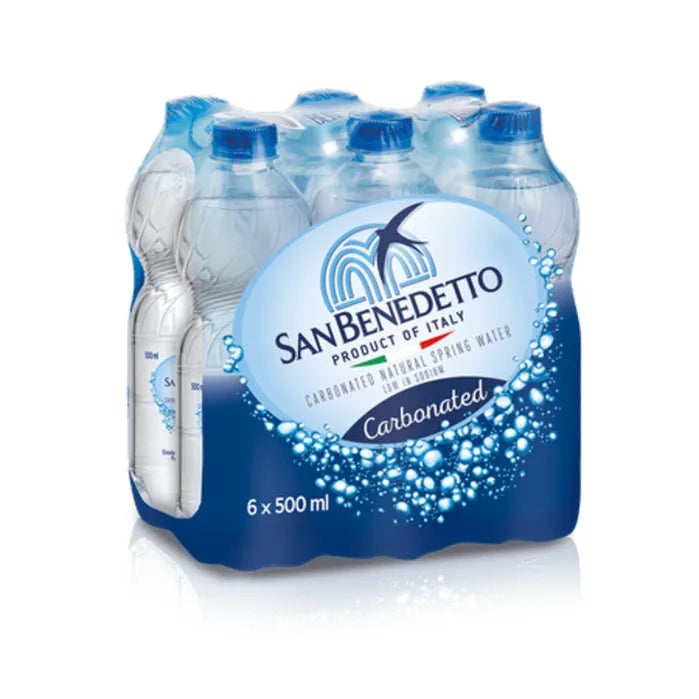 SAN BENEDETTO Carbonated Natural Spring Water Six Pack