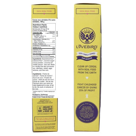 Lovebird Organic Grain-Free Cocoa O's Cereal