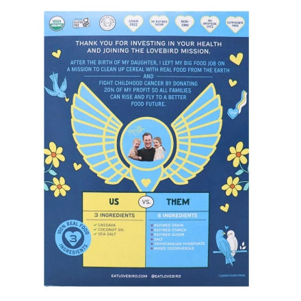Lovebird Organic Grain-Free Unsweetened O's Cereal