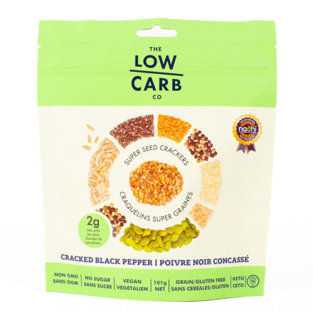 The Low Carb Co. Cracked Black Pepper Crackers