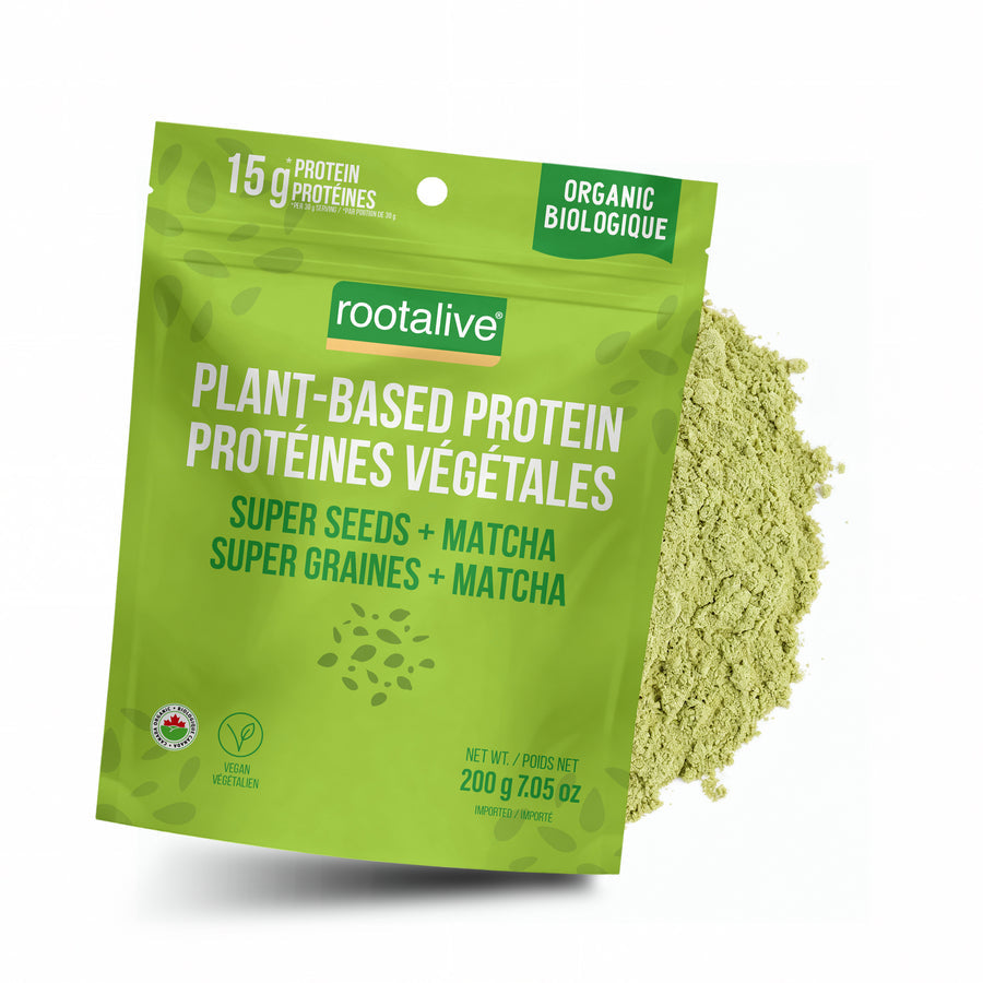 Rootalive Organic Super Seeds + Matcha Plant-Based Protein