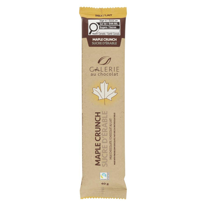 Grab'n'Go Fair Trade Maple Crunch Milk Chocolate