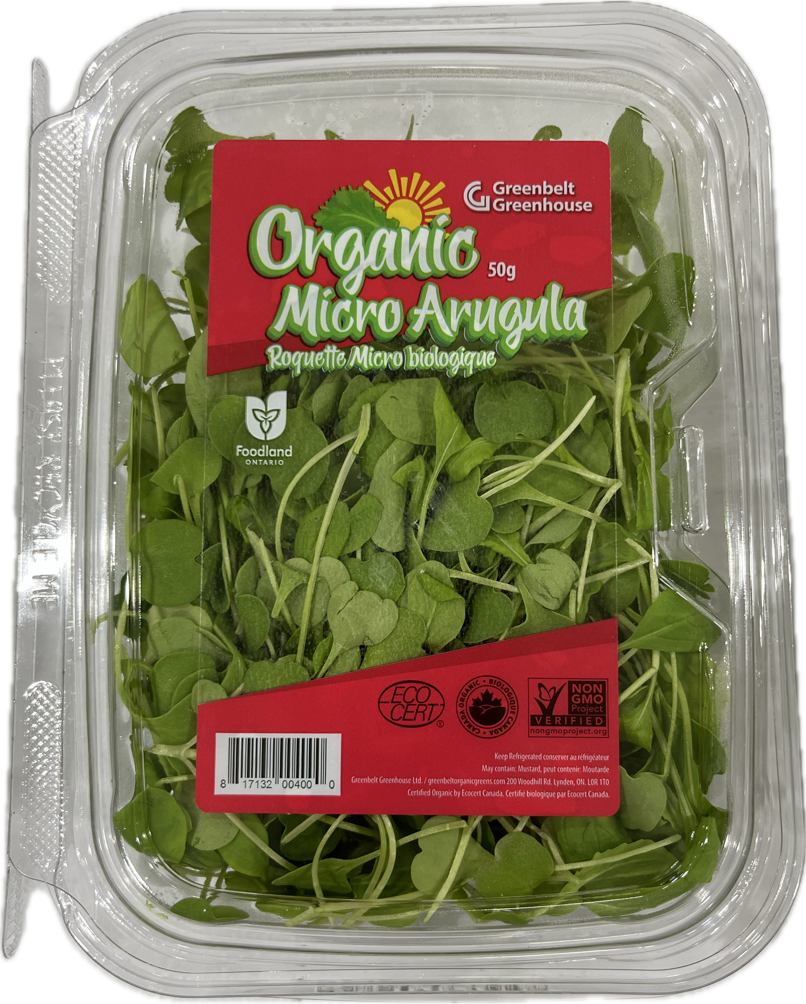 Greenbelt Organic Micro Arugula
