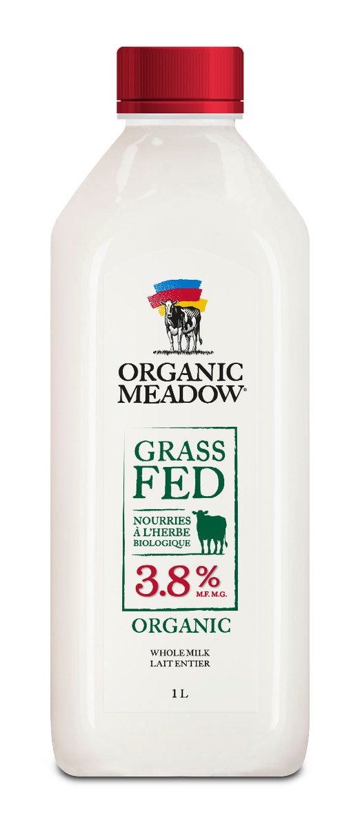 Organic Grass Fed Whole 3.8% Milk