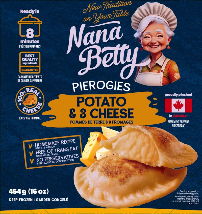 Nana Betty Potato & 3 Cheese Pierogies