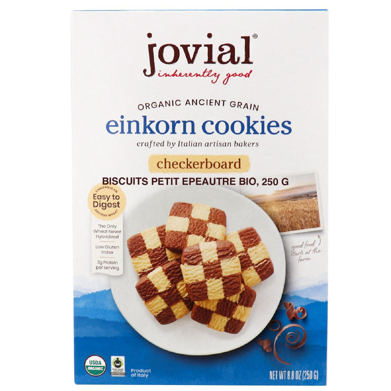 Checkerboard Einkorn Cookies