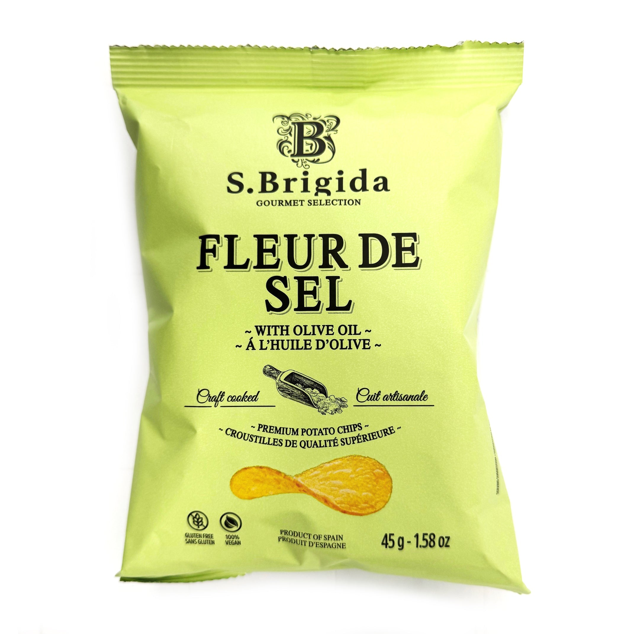 S.Brigida Fleur De Sel Premium Potato Chips with Olive Oil