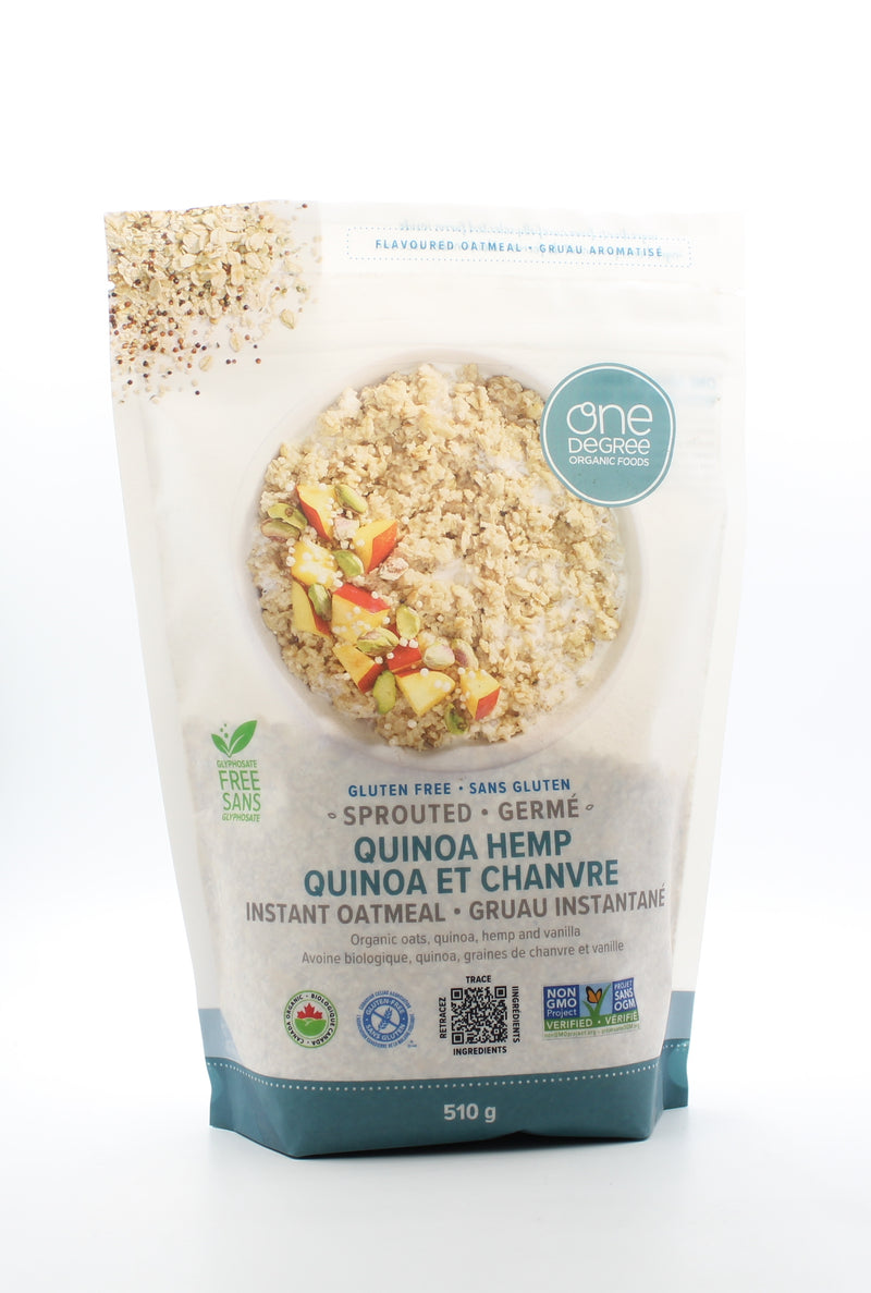 Sprouted Quinoa Hemp Instant Oatmeal