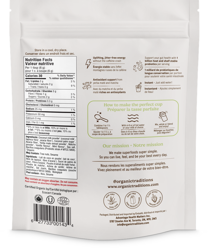 Organic Traditions Turmeric Latte with Probiotics