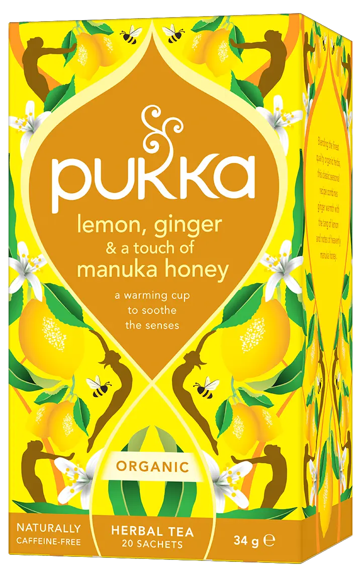 Pukka Lemon, Ginger & A Touch Of Manuka Honey