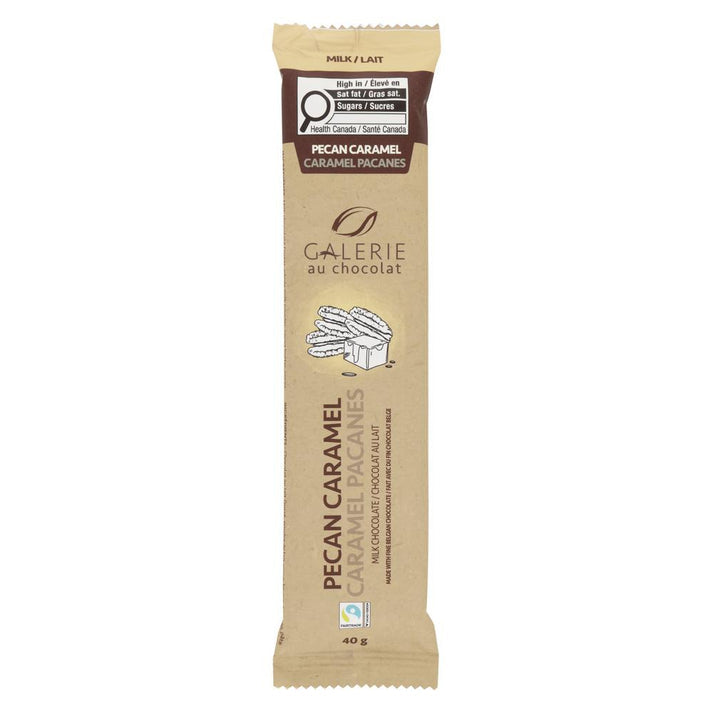 Grab'n'Go Fair Trade Pecan Caramel Milk Chocolate