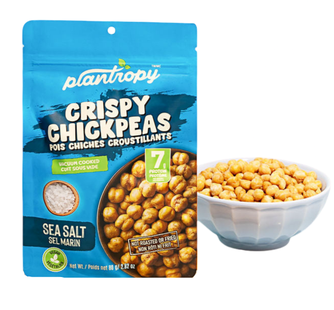 Sea Salt Vacuum Cooked Crispy Chickpeas