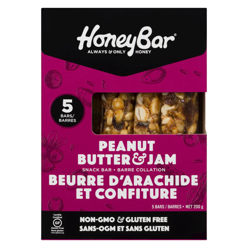 Peanut Butter & Jam Snack Bar 5 Pack