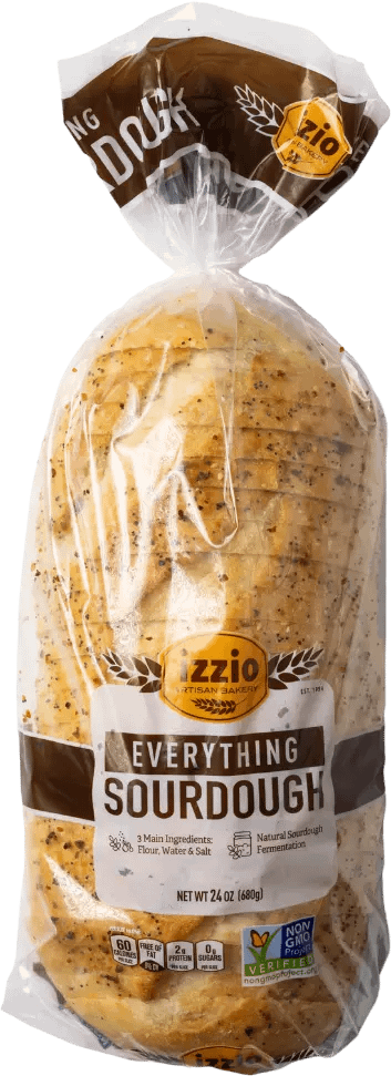 Izzio Everything Sourdough Bread