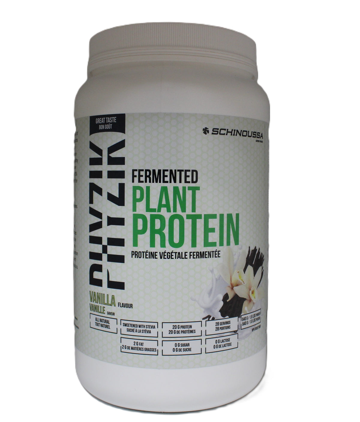 Schinoussa Fermented Plant Vanilla Protein