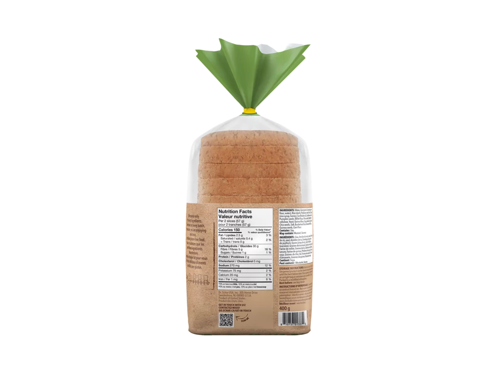Gluten-Free 10 Grain and Seeds Artisan Baker Bread