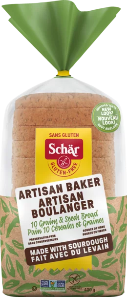 Gluten-Free 10 Grain and Seeds Artisan Baker Bread