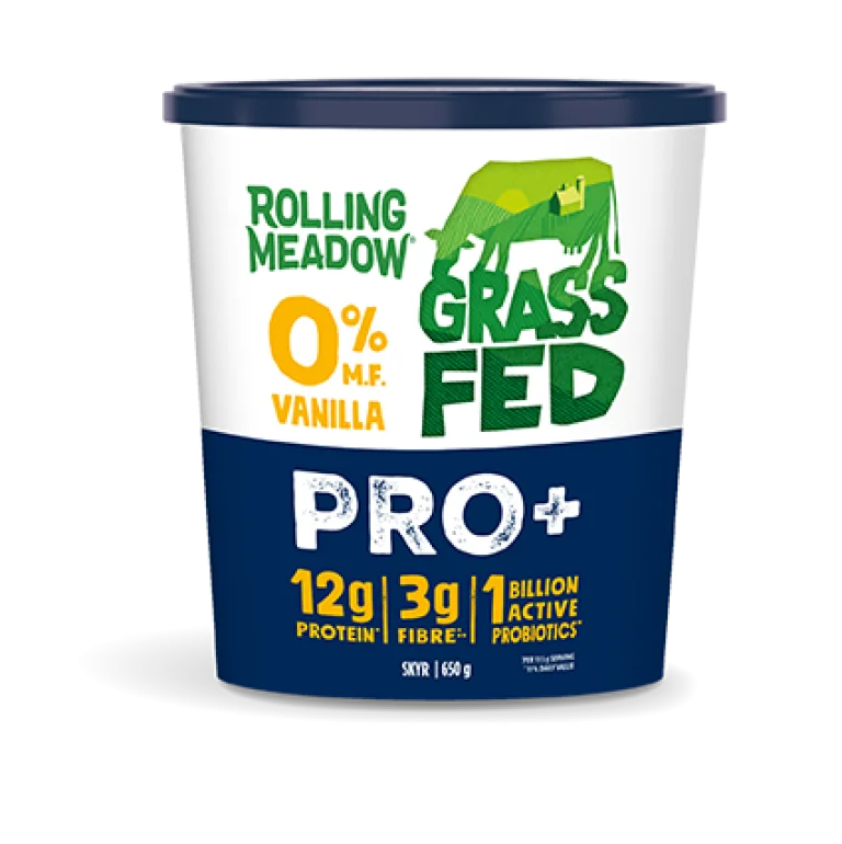 Rolling Meadow Grass-Fed Yogurt 0% M.F. Vanilla Pro+ Skyr