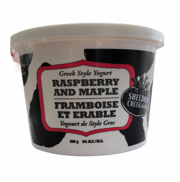 Raspberry and Maple Greek Style Yogurt