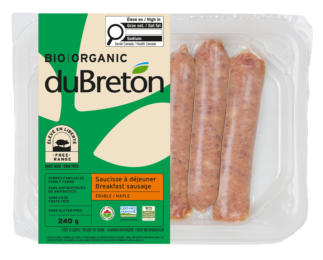 Organic Maple Pork Breakfast Sausage