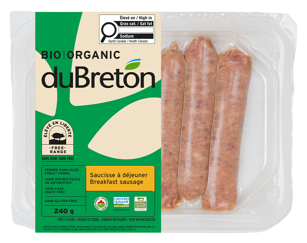 Du Breton Organic Free-Range Breakfast Sausage