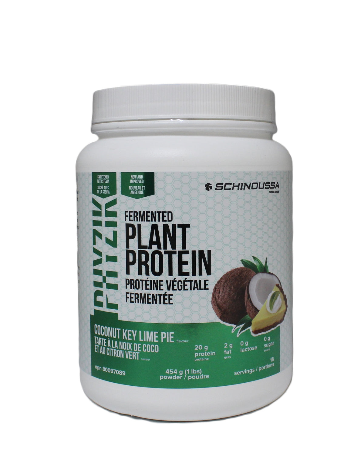 Schinoussa Fermented Plant Coconut Key Lime Pie Protein