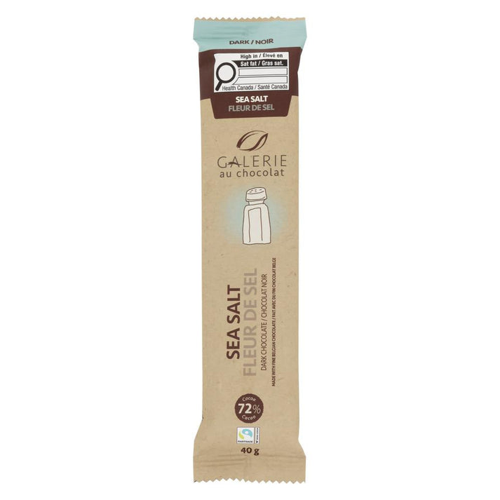 Grab'n'Go Fair Trade 72% Sea Salt Dark Chocolate