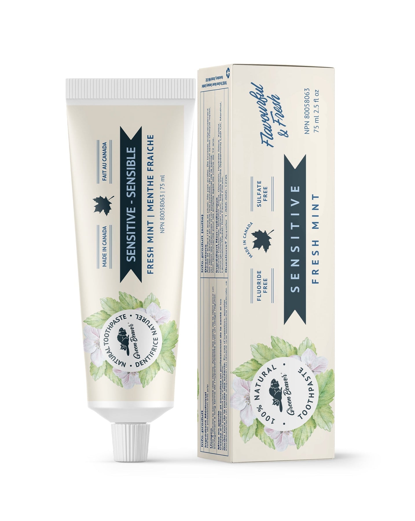 Green Beaver Fresh Mint Sensitive Toothpaste